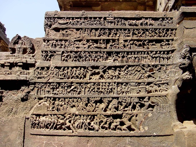 ấn độ, du lịch ấn độ, thăm quan ấn độ, đền kailasa ấn độ, ngôi đền cổ đại khắc từ một khối đá duy nhất