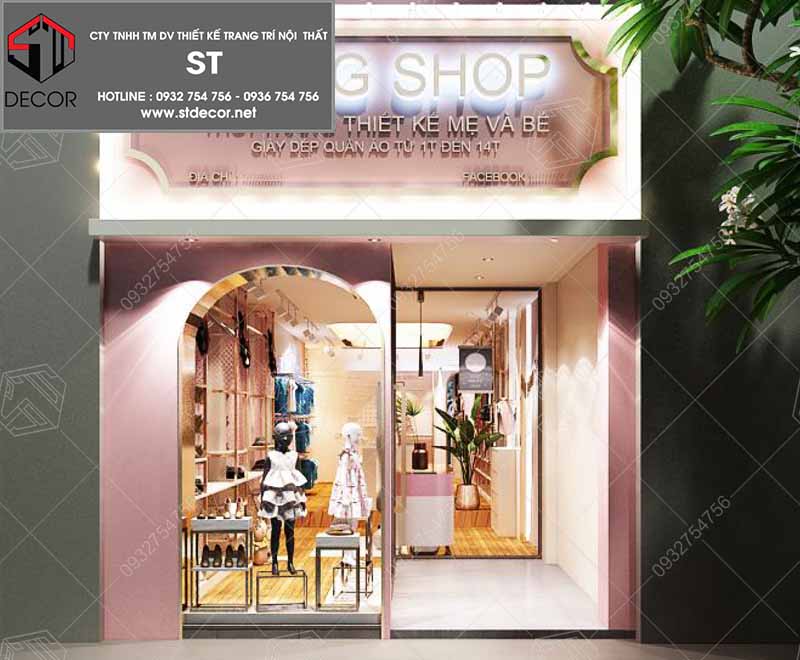 thiết kế cửa shop thời trang đẹp nhất theo xu hướng năm 2020