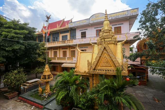 chùa chantarangsay, du lịch tphcm, khách sạn tpchm, kiến trúc khmer, ngôi chùa kiến trúc khmer đầu tiên ở sài gòn