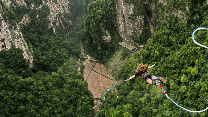 nhảy bungee, 8 địa điểm nhảy bungee mạo hiểm nhất thế giới