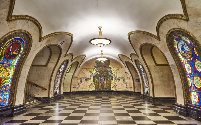 du lịch moskva, du lịch nga, world cup, một ngày khám phá ga tàu điện ngầm như cung điện ở moskva