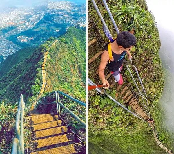 cảnh sắc thiên nhiên, khách du lịch, mạo hiểm, cầu thang cheo leo, 16 cầu thang đáng sợ nhất trên thế giới mà ai nhìn thấy cũng phải bủn rủn chân tay