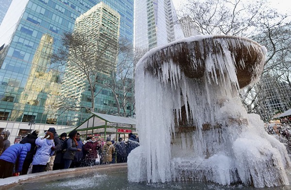 du lịch mỹ, thành phố new york, các điểm du lịch mỹ ‘hoá đá’ như kỷ băng hà trong đợt lạnh kỷ lục