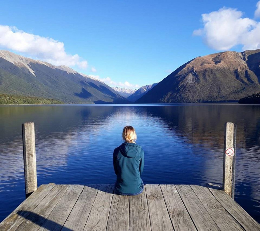Blue Lake, hồ tự nhiên sạch nhất thế giới ở New Zealand