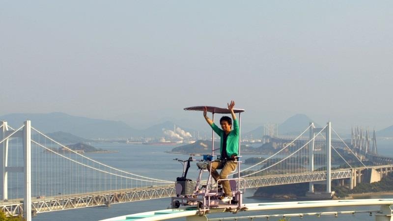Đạp xe trên không, trò chơi không dành cho người yếu tim ở Nhật Bản