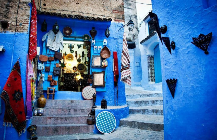 Thành phố xanh Chefchaouen của Morocco
