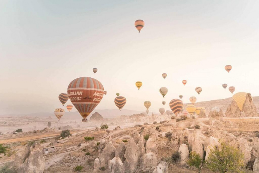 Bí kíp bay cùng khinh khí cầu ở Cappadocia