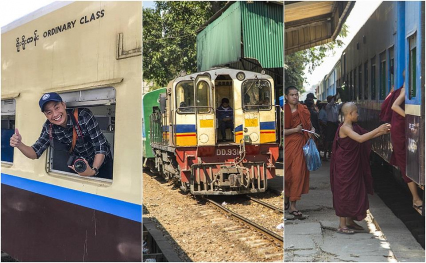 Ngược thời gian ngắm thành phố Yangon, Myanmar trên tàu hỏa