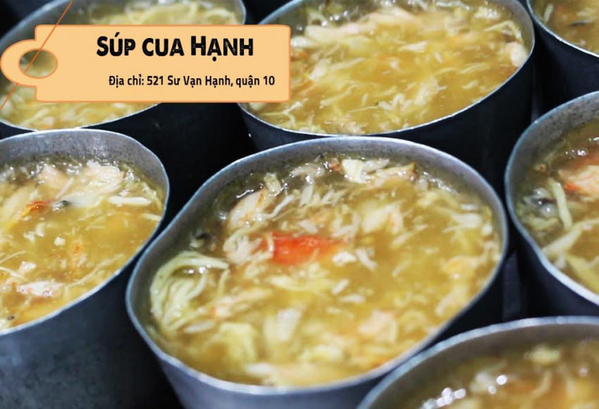 4 hàng súp cua tấp nập người ăn ở Sài Gòn
