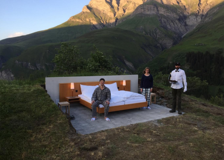 Khách sạn không tường, trần, wifi ở Thụy Sĩ
