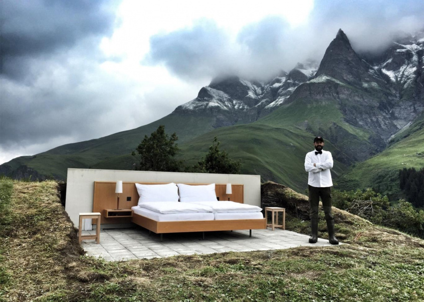 Khách sạn không tường, trần, wifi ở Thụy Sĩ