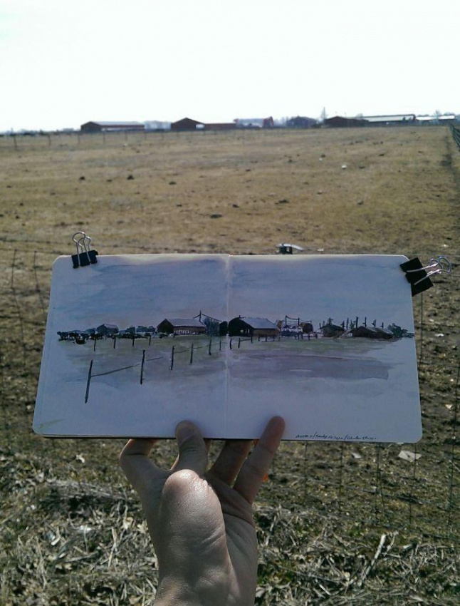 Chụp ảnh bằng bút vẽ trên đường chu du thế giới