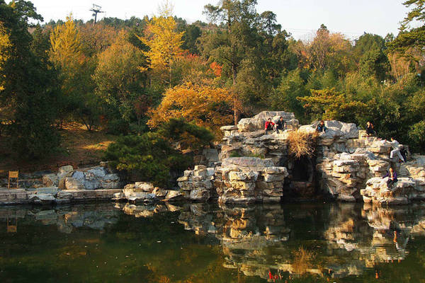 công viên xianshan, trung quốc, ngây ngất ngắm ‘rừng lửa’ thu vàng