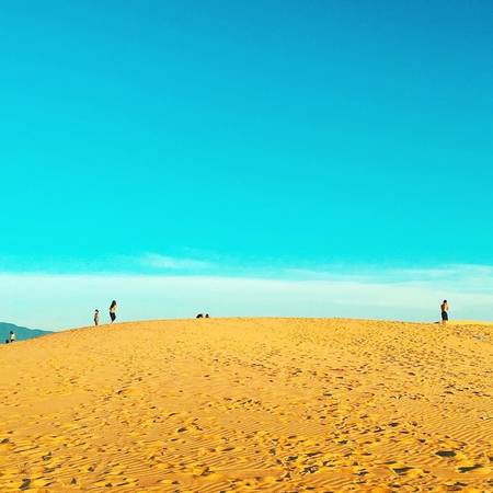 đồi cát quang phú, trượt ván trên ‘sa mạc’ cát lớn nhất quảng bình