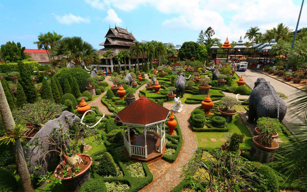du lịch bangkok, khách sạn bangkok, tour du lịch bangkok, vẻ đẹp vườn thực vật nong nooch ở thái lan