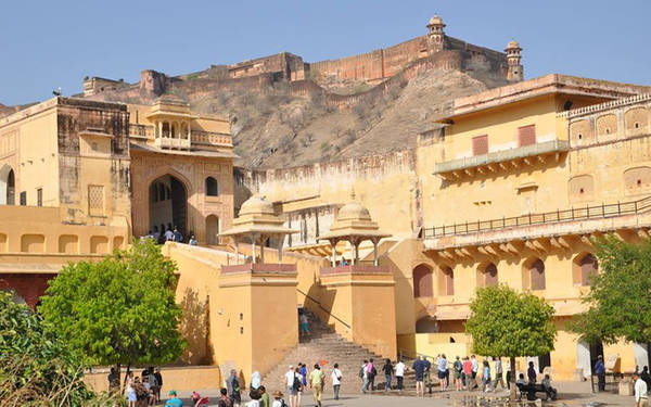 ấn độ, du lịch ấn độ, pháo đài amber, pháo đài amber ở jaipur, văn hóa ấn độ, pháo đài ấn độ cho phép du khách cưỡi voi ngắm cảnh