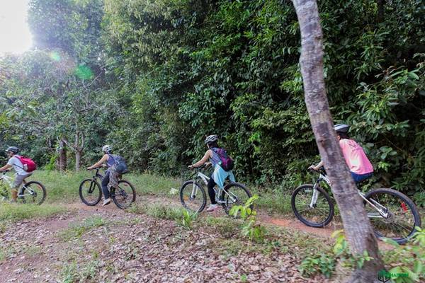du lịch đồng nai, hồ trị an, jungle biking, jungle biking ở rừng mã đà, rừng mã đà, điểm đến đồng nai, jungle biking – thách thức giữa rừng sâu