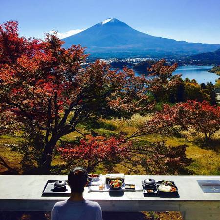 hoshinoya fuji, tỉnh yamanashi, điểm tham quan yamanashi, hoshinoya fuji – khu dã ngoại đẹp ‘ngất ngây con gà tây’ tại nhật bản