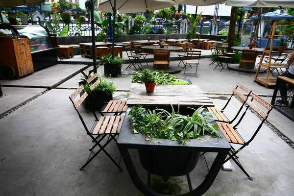 gardenista café, hà nội, quán cà phê ngập tràn cây xanh ở hà nội