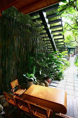 du lịch đà nẵng, đà nẵng, quán cà phê hút khách bởi cây xanh và hồ cá ở đà nẵng