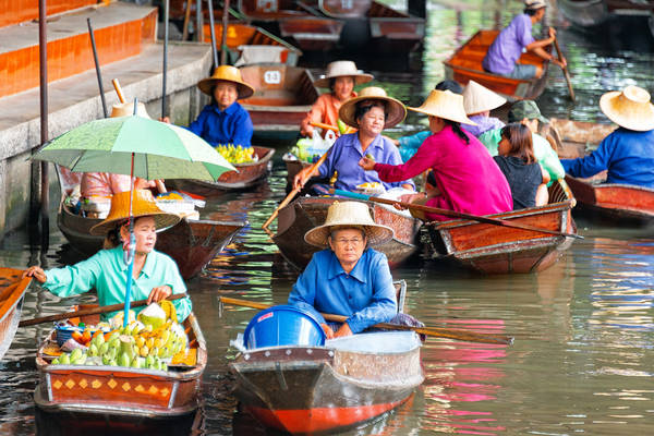 chợ nổi damnoen saduak, damnoen saduak, du lịch bangkok, khách sạn bangkok, dạo chơi ở damnoen saduak – khu chợ nổi cổ nhất thái lan