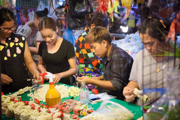 chợ hoa bangkok, chợ hoa pak klong talad, du lịch bangkok, khách sạn bangkok, ghé thăm pak klong talad – chợ hoa lớn nhất bangkok