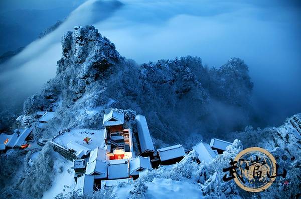 ivivu.com, núi võ đang, du lịch trung quốc ngắm tuyết rơi sớm, phủ trắng núi võ đang