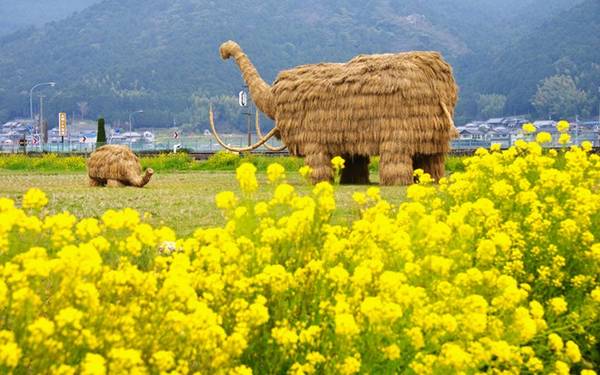 Du lịch Nhật Bản khám phá những ‘quái vật’ khổng lồ bằng rơm