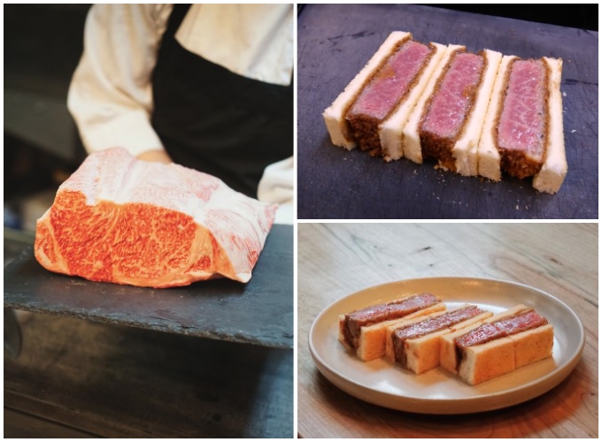 Sandwich bò Wagyu Nhật Bản – đồ ăn nhanh giá nhà hàng Michelin