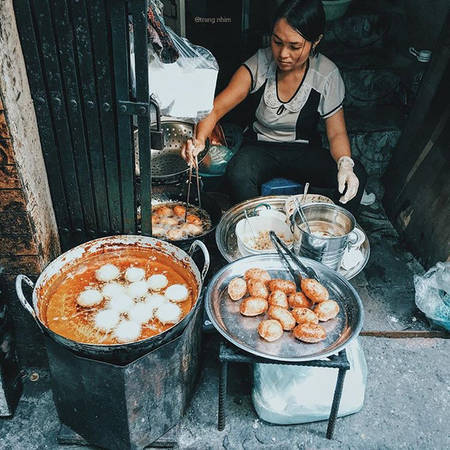 hà nội, tham quan hà nội, 5 hàng bánh rán mặn giá tiền lẻ nhưng ngon “không chê vào đâu được” của hà nội