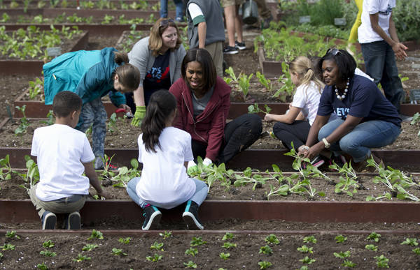 du lịch mỹ, tổng thống obama, vườn rau sạch, vườn rau sạch đủ loại của gia đình obama tại nhà trắng