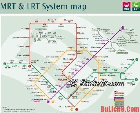 Kinh nghiệm đi tàu điện ngầm MRT ở Singapore
