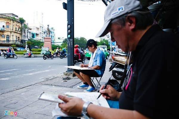 Du lịch Sài Gòn qua góc nhìn các ký họa viên quốc tế