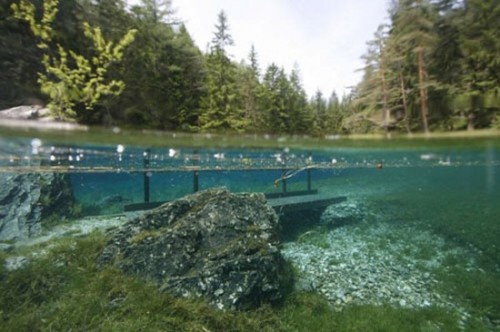 hồ grüner see, hồ nước, hồ xanh, ivivu.com, đặt phòng giá rẻ, kỳ lạ công viên cứ vào mùa hè lại biến thành hồ nước