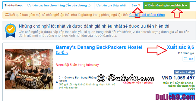 Hướng dẫn đặt phòng khách sạn tại Booking.com uy tín, giá tốt