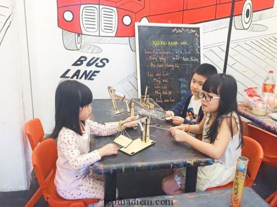 Quán cafe có chỗ cho trẻ em chơi ở Hà Nội