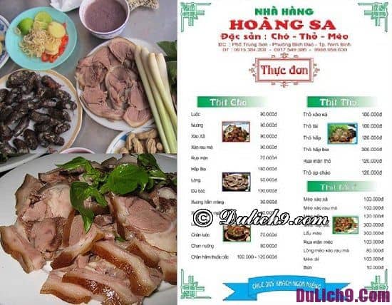 Địa chỉ quán ăn đặc sản ngon nổi tiếng ở Ninh Bình giá rẻ