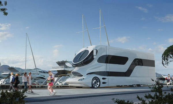Du lịch xa xỉ với ‘du thuyền trên mặt đất’ eleMMent Palazzo luxury RV siêu sang 3 triệu đôla