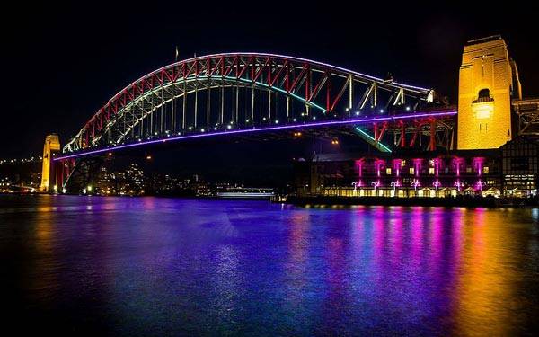 du lịch australia, du lịch sydney, khách sạn sydney, rực rỡ lễ hội ánh sáng ở sydney