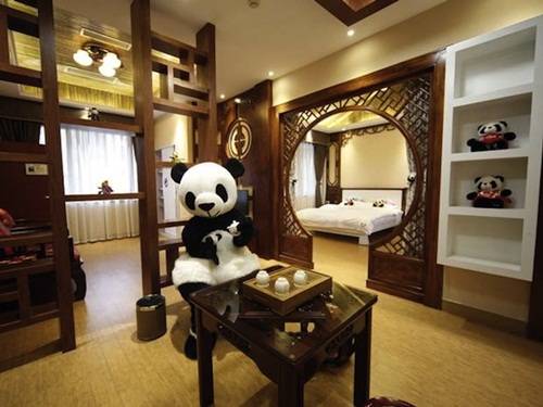 du lịch châu á, tham quan khách sạn gấu trúc siêu dễ thương ở trung quốc