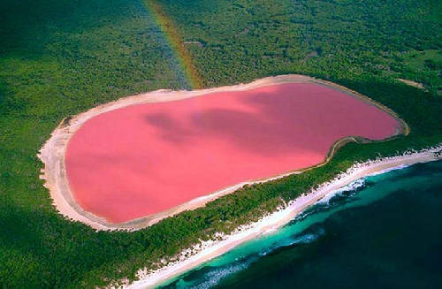 australia, hồ hillier, hồ nước hồng, hồ nước ở úc, đảo middle, đảo ở úc, bí ẩn hồ nước hồng ở australia