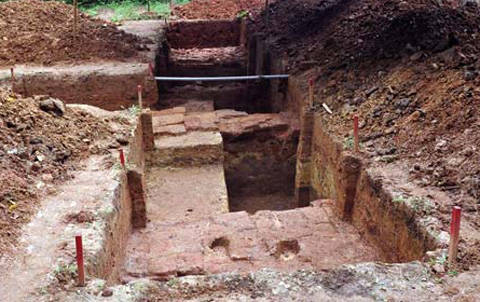 Thành cổ Chăm Pa được khai quật ở Quảng Nam