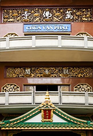Chùa Vạn Phật - Một ngôi chùa nổi tiếng của Phật giáo người Hoa tại Tp Hồ Chí Minh