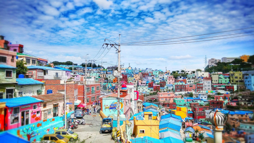 lạc bước giữa không gian nghệ thuật rực rỡ sắc màu tại làng gamcheon – hàn quốc