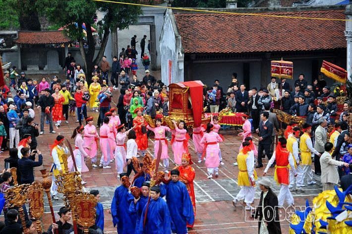 Lễ hội Đống Cao - Tái hiện sắc mầu làng Việt cổ