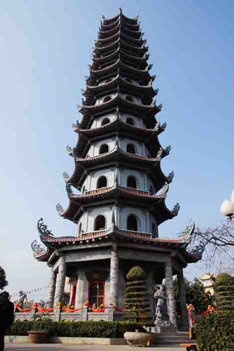 đền chùa, du lịch hà nội, đại bảo tháp cao nhất việt nam
