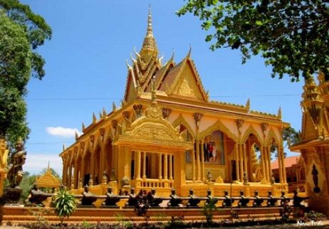 chùa bốn mặt, lễ hội chol chhnam thmay, lễ hội truyền thống, văn hóa khmer, lễ hội chol chhnam thmay