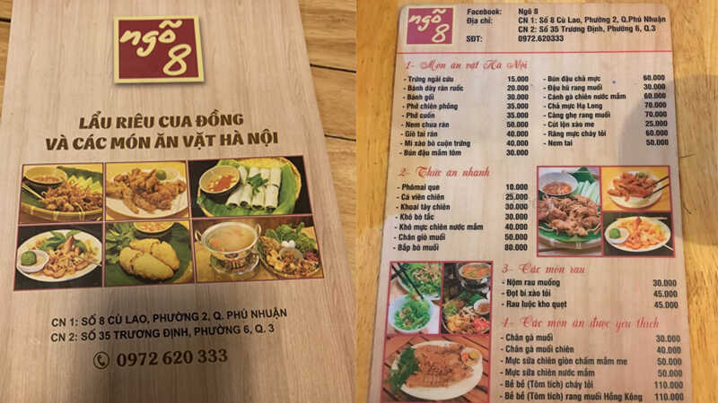 Những quán ăn ngon, nổi tiếng ở đường Trương Định Quận 3