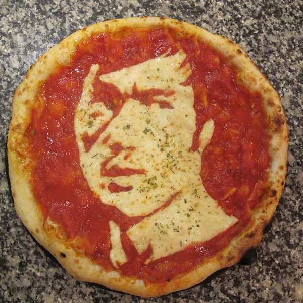 độc đáo pizza họa chân dung người nổi tiếng