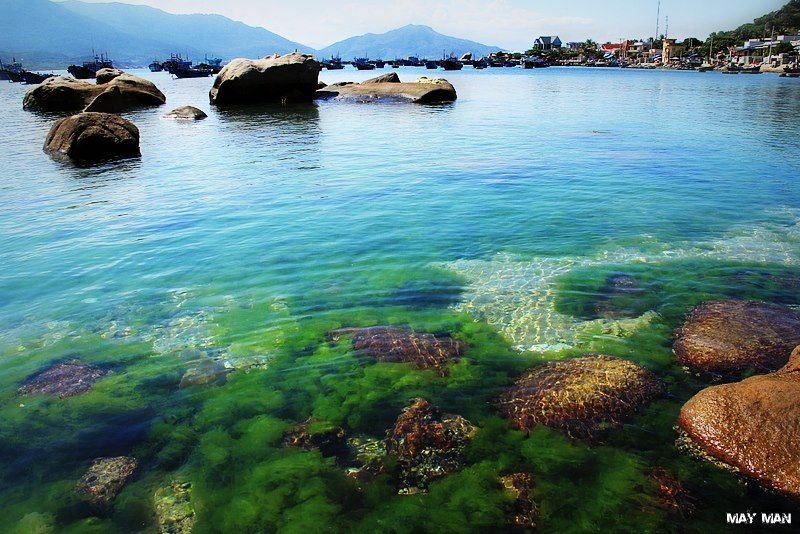 Đến đảo Bình Hưng – mãn nhãn với biển xanh màu ngọc bích